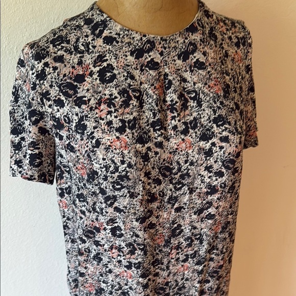 Cacharel sz 6 Floral Print midi length Women's Dress, back zip great condition - Picture 9 of 10